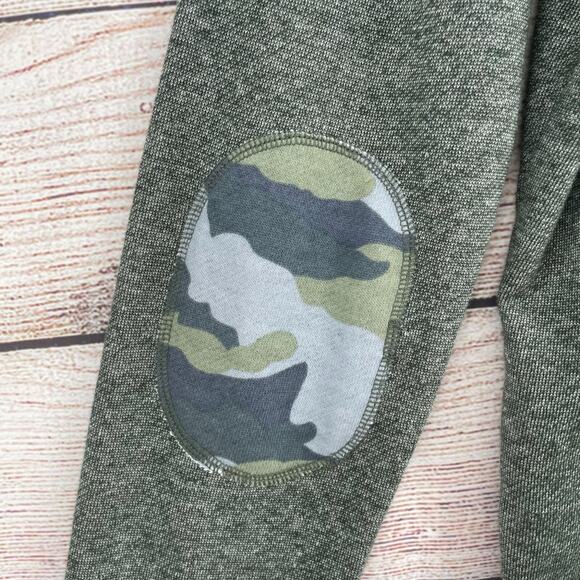 Jared Lang After Hours Camo Elbow Sweater Men's Size Medium Heathered Green NEW - Picture 3 of 9